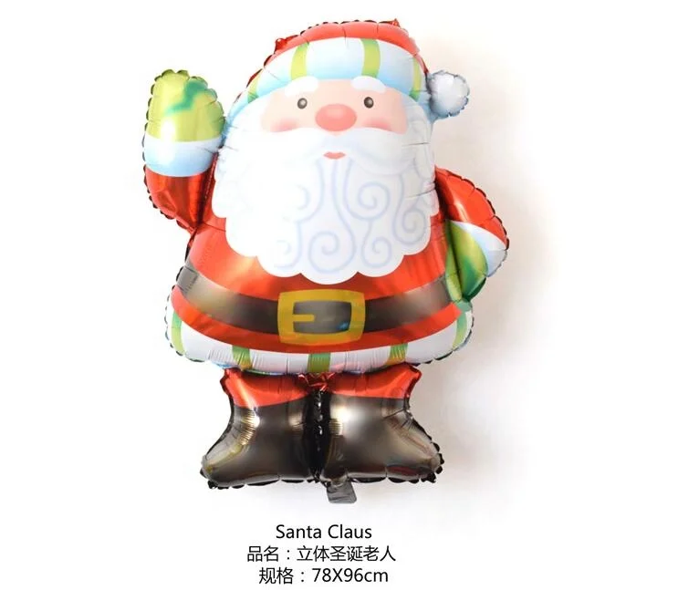 
wholesale christmas decorations products supplies Christmas Banner pennant Santa Claus Balloon set 