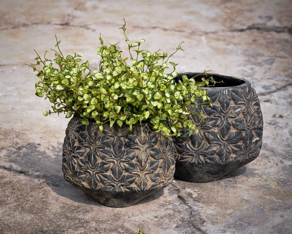home & garden decoration antique fiber cement concrete ceramic flower pot price