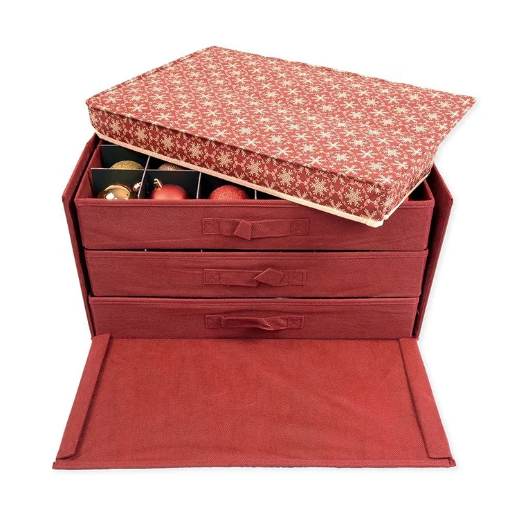 Ornament Bauble Storage Boxes Christmas Tree Decorations Storage Box