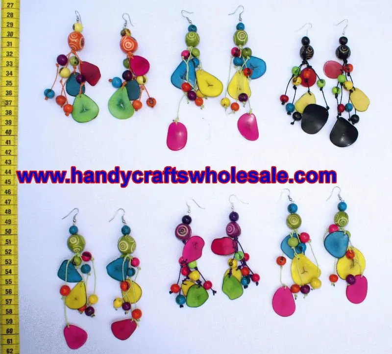 Dangle Earrings Color Tagua Pieces Jewelry Wholesale, Buy Earrings Online