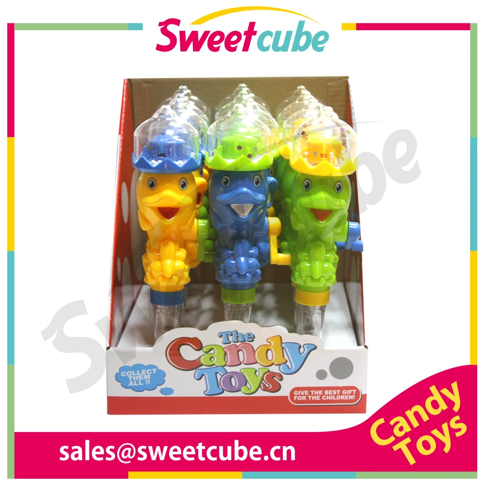 Good quality spinning dolphin toys with sweet candy