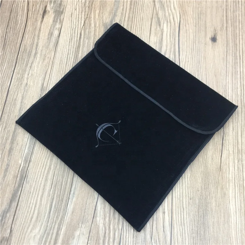 Бархатный Подарочный упаковочный пакет с тиснением логотипа на заказ