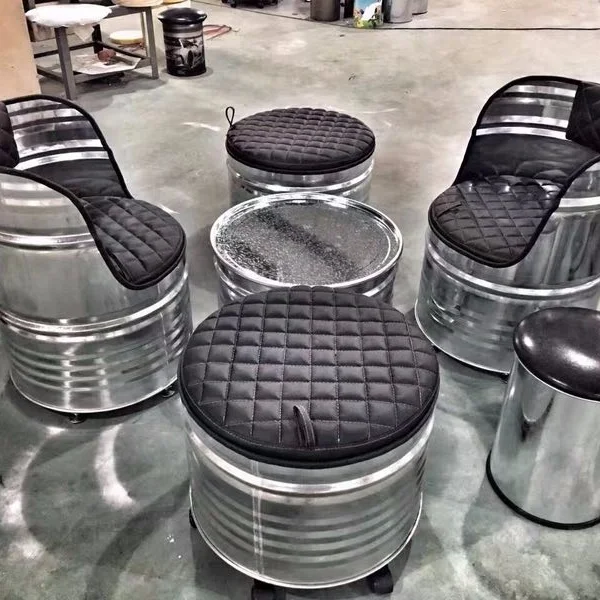 Metal Drum Chair for Restaurant (60781029723)