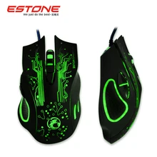 New 2015 Estone x9 2400DPI LED Optical 6D USB Wired game Gaming Mouse gamer For PC computer Laptop perfect upgrade combine x5 x7