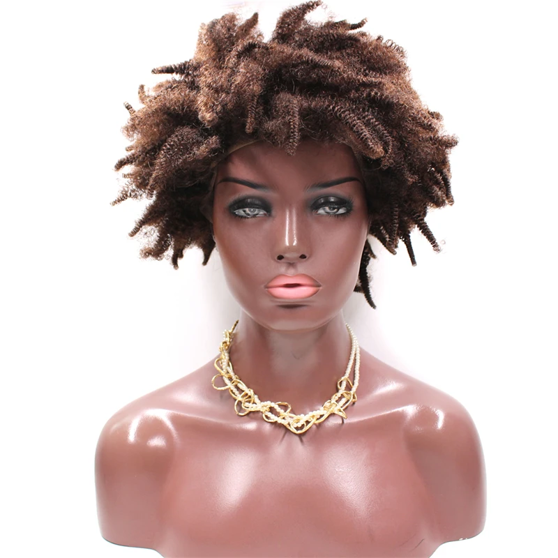 Natural Short Wigs for Women kinky curl Afro wave lace front wig Brazilian Human Hair pixie hairstyles