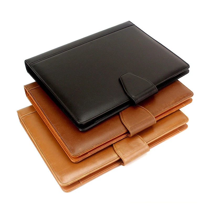 
Factory promotion personalized Leather Art portfolio bag Men case file folder 