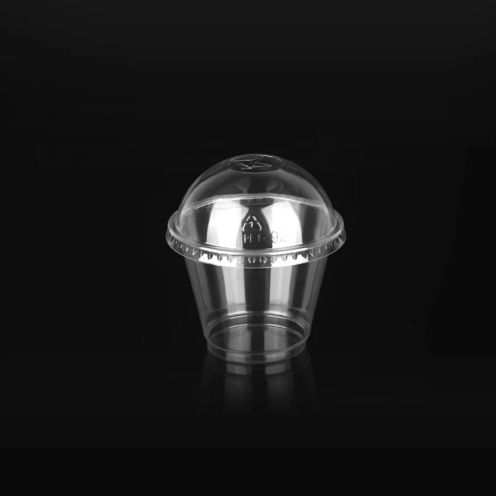 
9 oz 280 cc PET PLA Disposable Transparent Plastic Smoothie Milkshake Cup 