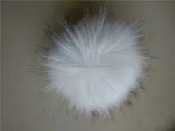 faux fur pompom for hats faux fur pom pom with snap