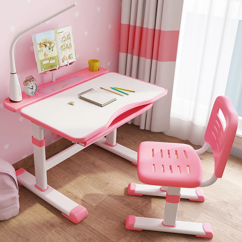 
2021new style PE plastic kid study table and chair made in China 