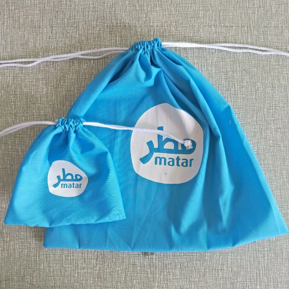 small TC cotton fabric jewelry drawstring pouch bag