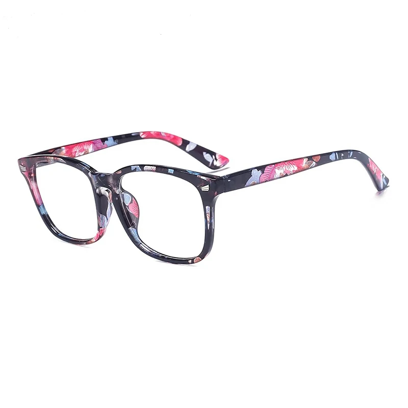 2020 Vintage Inspired Half Tinted Frame Cheap Oversized Square Eye Glasses