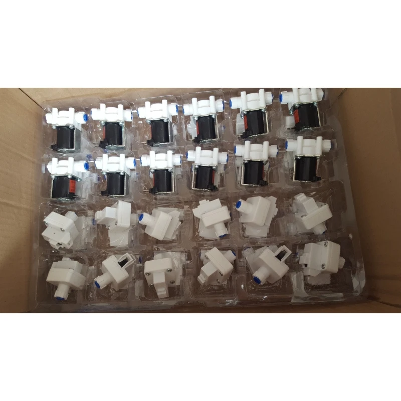 24v solenoid valve Plastic water solenoid quick connector FLOW LIMIT 300CC 400CC solenoid valve with limit switch