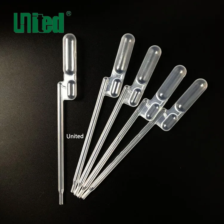 
650ul Double Bulb plastic pipette Transfer pipette for lab 