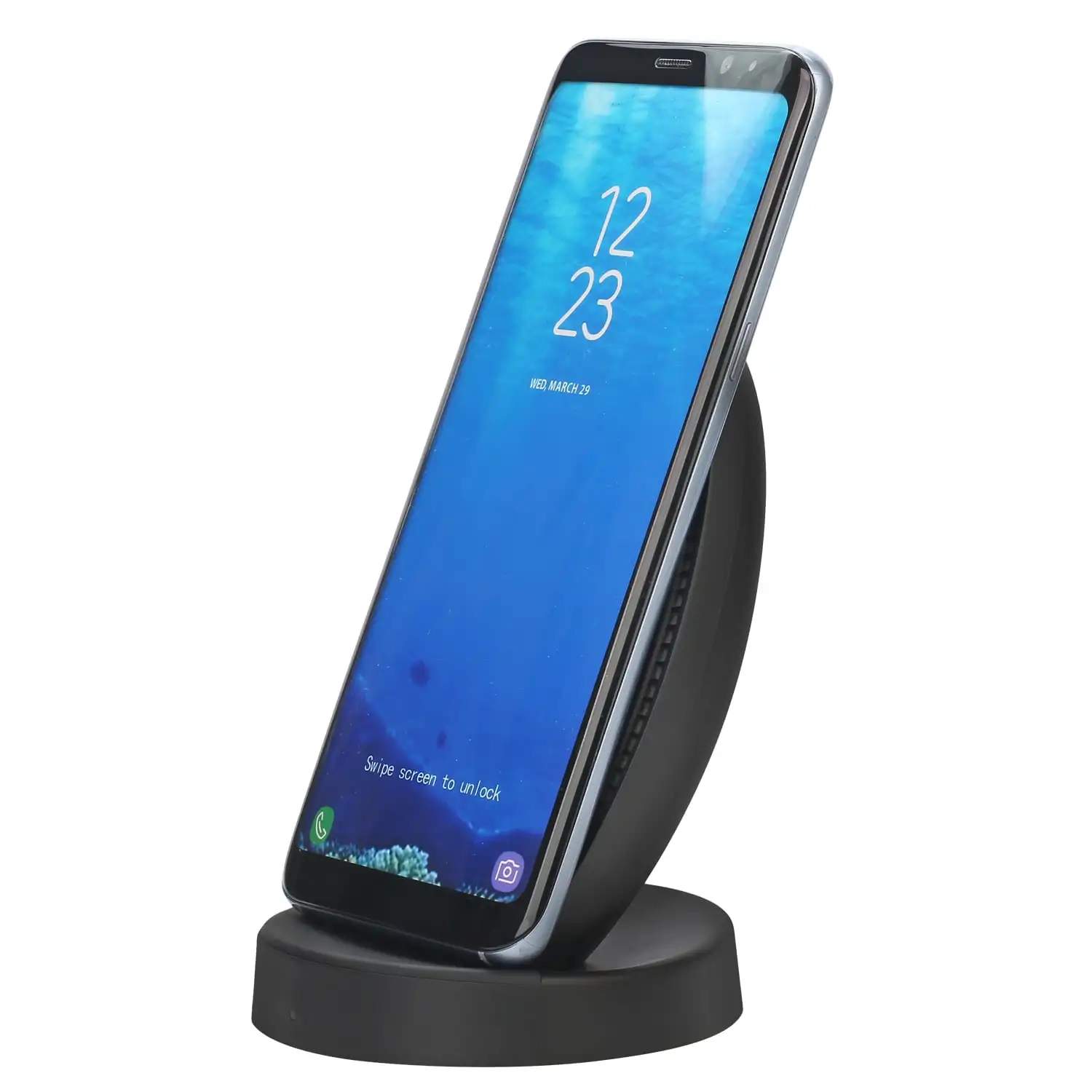 for iphone and for samsung smart cell phone Two coils fast phone wireless charging 10w 15w fast charging stand