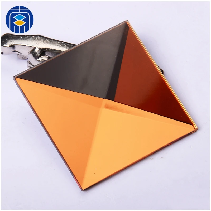 Cheap background square beveled glass mirror tiles wholesale