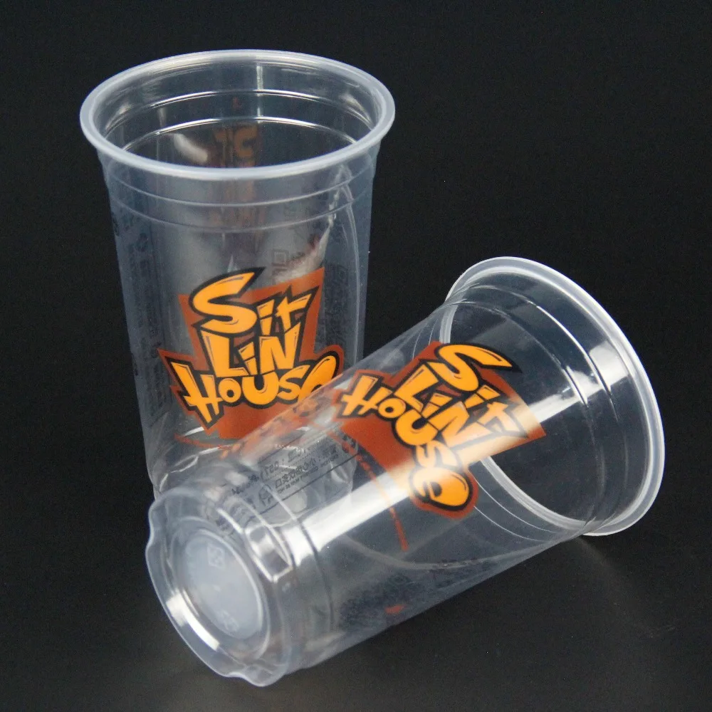 Transparent Disposable Plastic Juice Cup