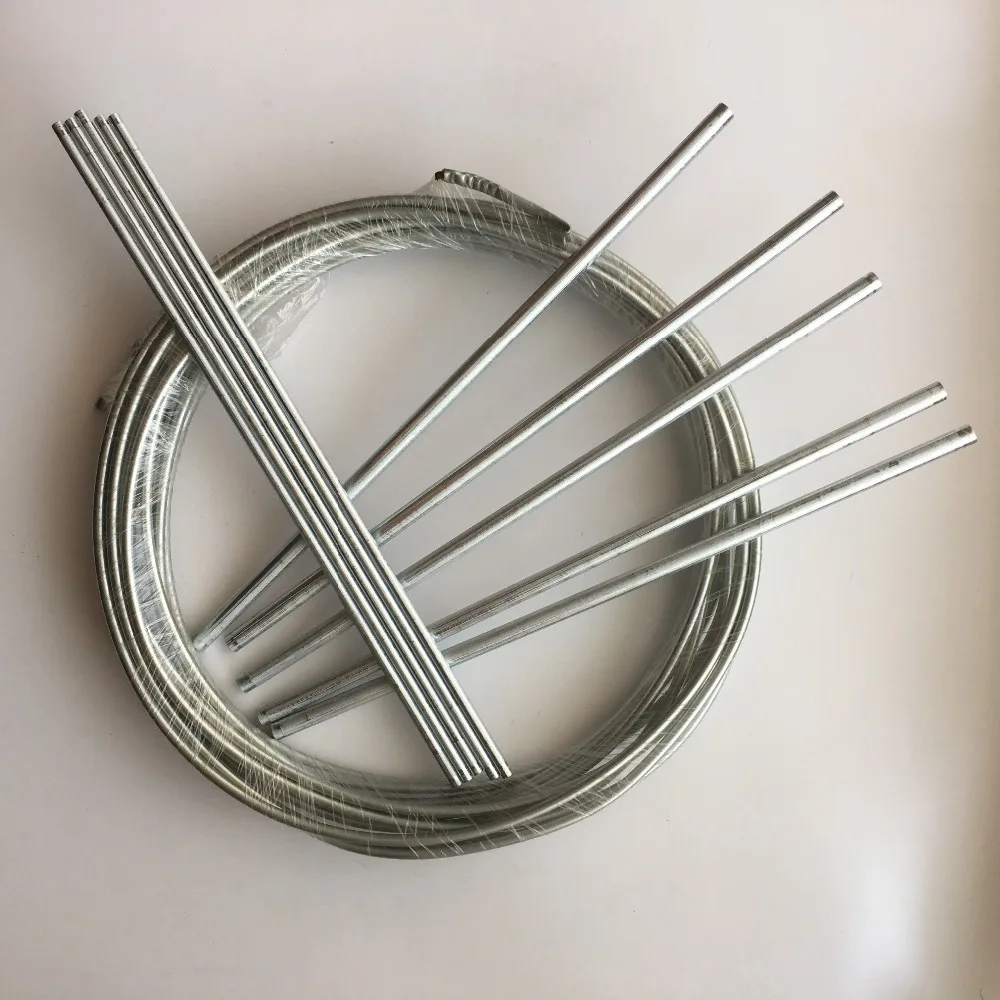 White Zinc Plated Double Wall Welded Brake Pipe