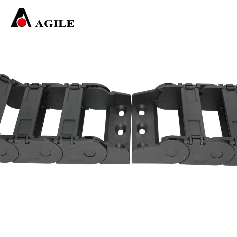 
25*77 SK bridge type inside opening high strength cable chain for laser machine 
