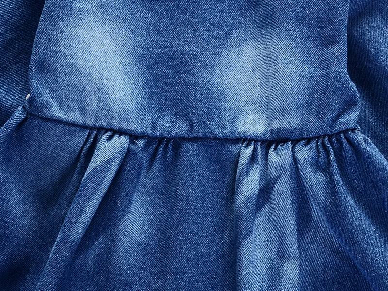 baby girls dress 2018 new fashion spring autumn jeans dress for kids girls long sleeve dress clothing