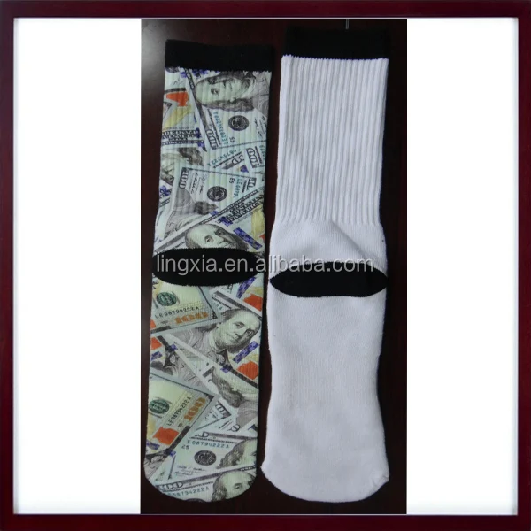 
Sock Manufacturers 100 Polyester Sublimation Blank Socks, China Wholesale Mens Crew Socks Blank For Dye Sublimation 