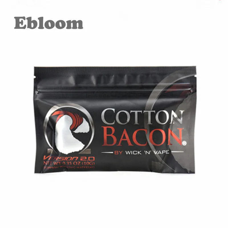 
Best selling Bacon cotton pack organic cotton fabric vape cotton for electronic cigarette 