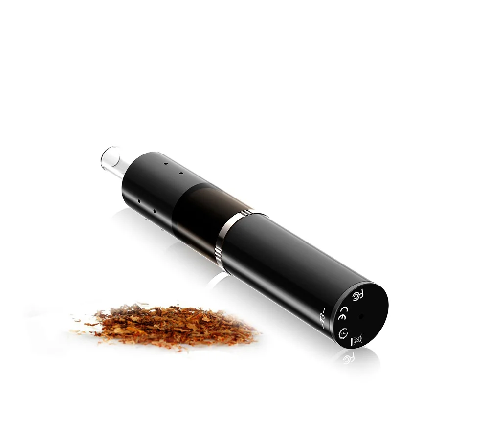 
e cigarette with digital display T3 glass heating element Knob-style Temperature Control dry herb vaporizer with high capacity 