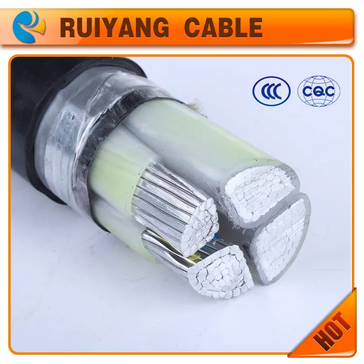 3X185+1X95mm2 XLPE insulated construction aluminum power cable