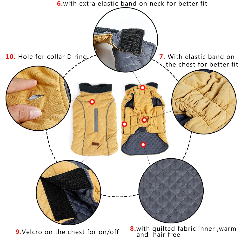 Hot selling Winter Dog Clothes large dog clothes dog costume