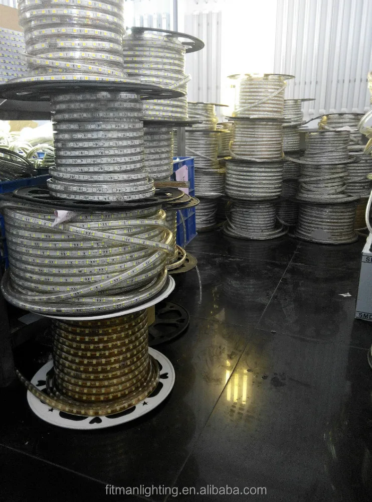 Newest best sell 220V 5050 60D 50meter/roll rgb led strip arduino