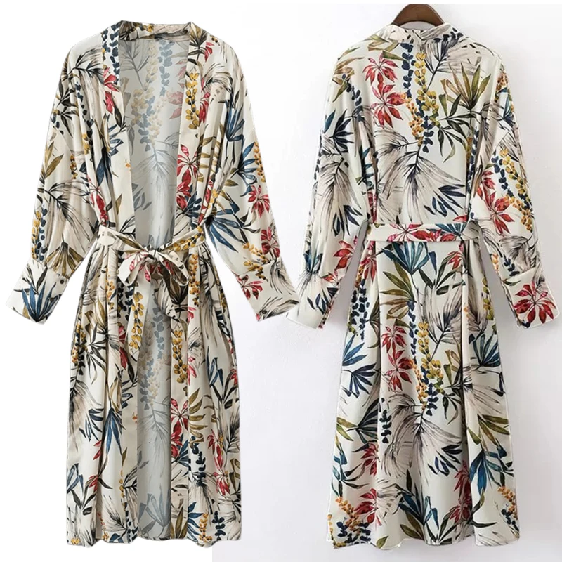 Оптовая продажа по заводской цене, Модное Длинное кимоно из мягкого искусственного шелка с рукавами, красивая женская одежда