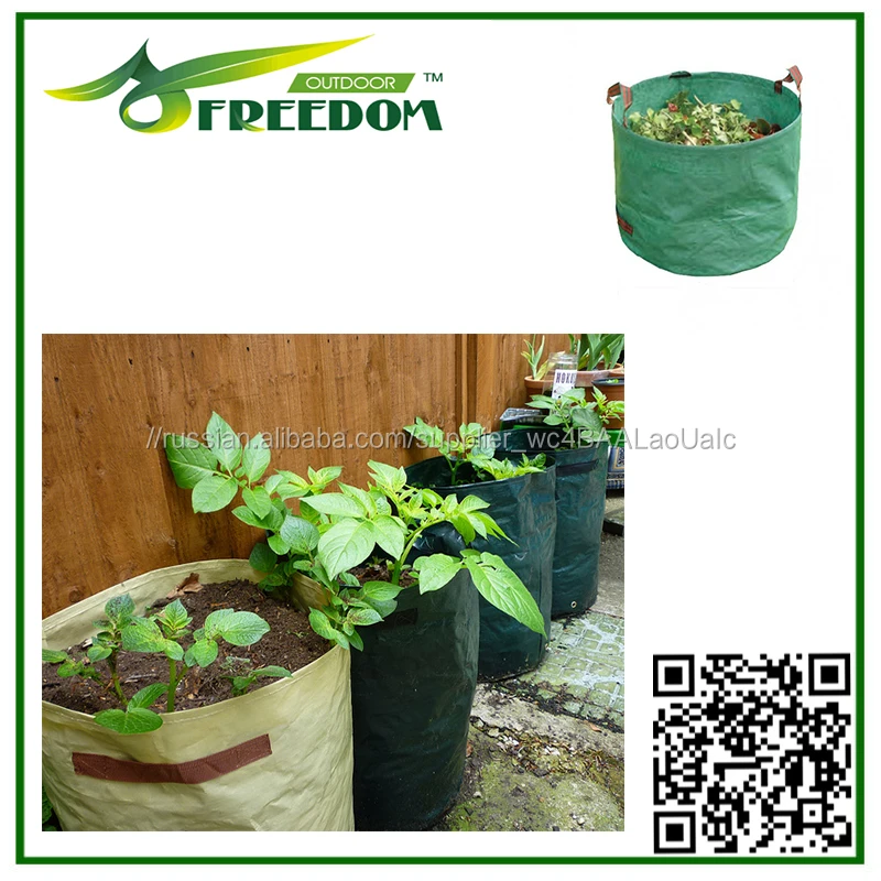 Сад помидоры растут мешки, растения растут мешки