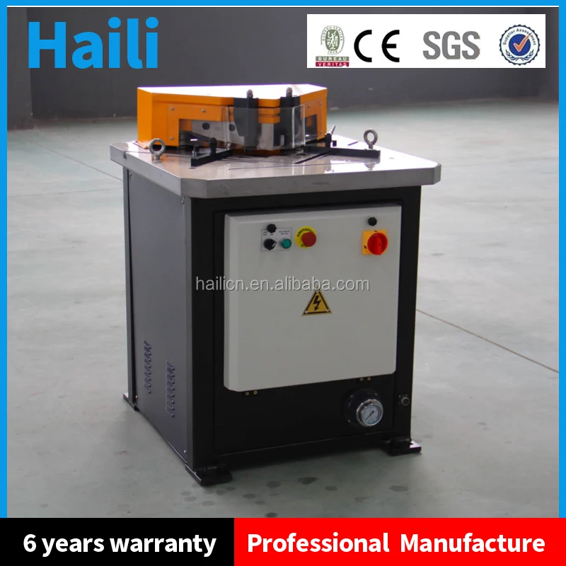 Hot Selling Adjustable Angle Hydraulic Steel Plate Notching Machine For Sale With 6X200MM