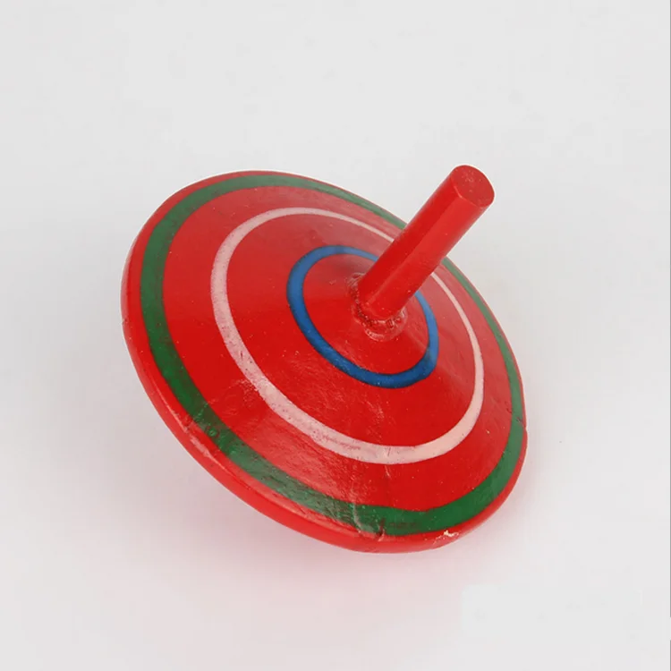 Exquisite Painting Promotional Toy Classic Colorful Spinning Top