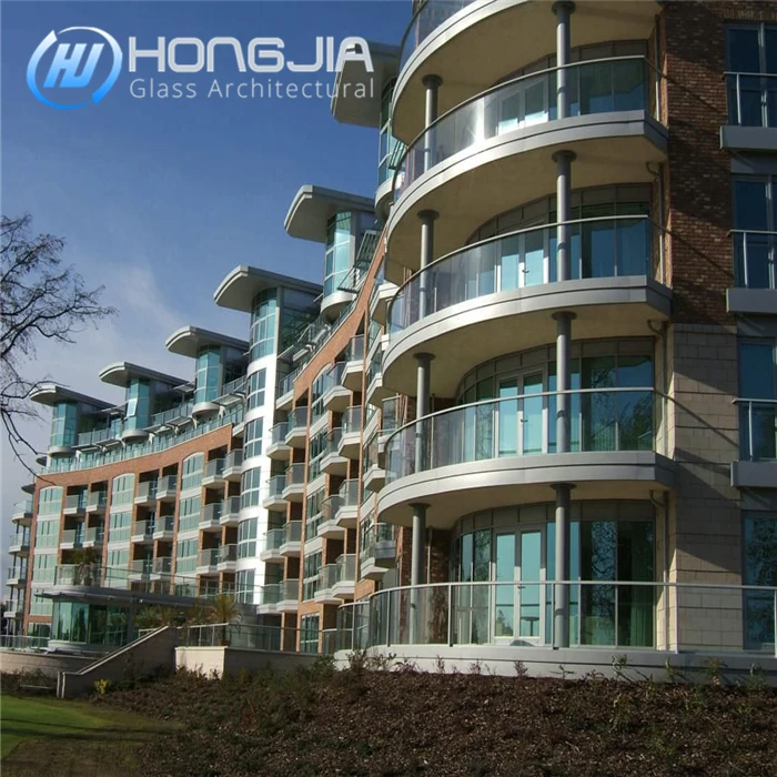 Designs Balcony Balustrade Handrails Laminated Glass Stainless Steel Frameless Tempered Railing Glass