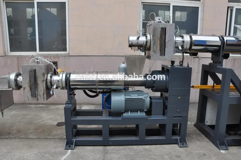 PP PE film recycling granulating line with two extruders single screw extruder