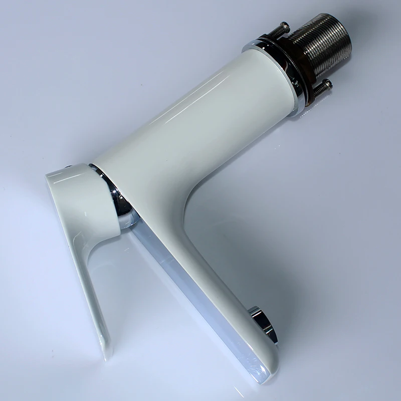 Spark factory bathroom white wash basin mixer taps