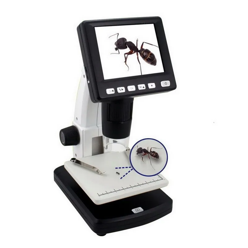 
5M USB 300X up to 1200X HD LCD Video digital microscope stereo zoom microscope 