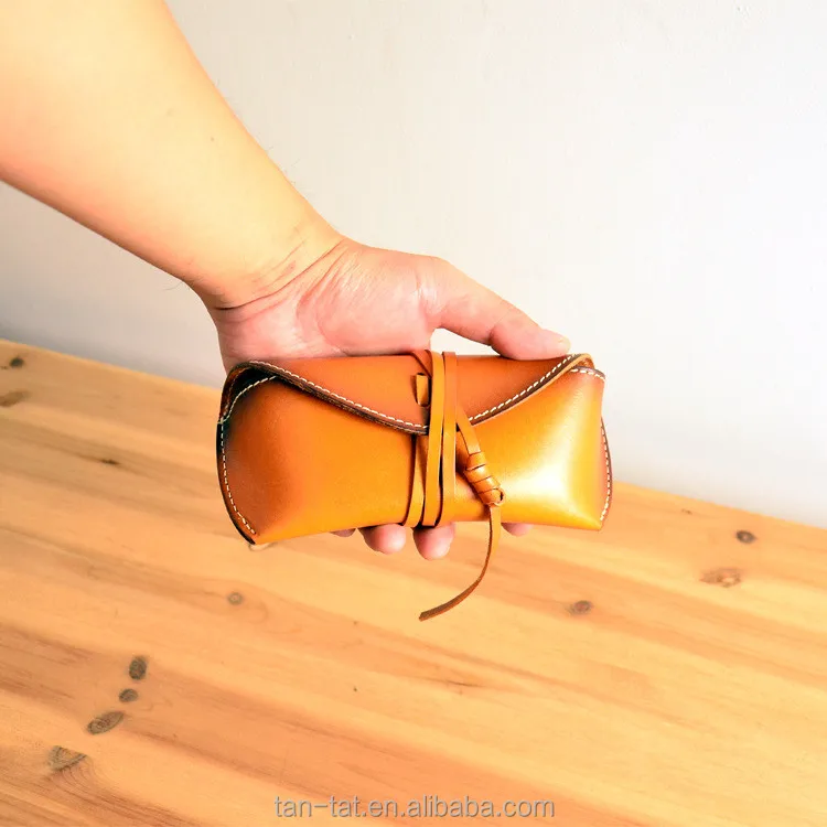 Genuine Leather Sunglasses Case Pouch Holder