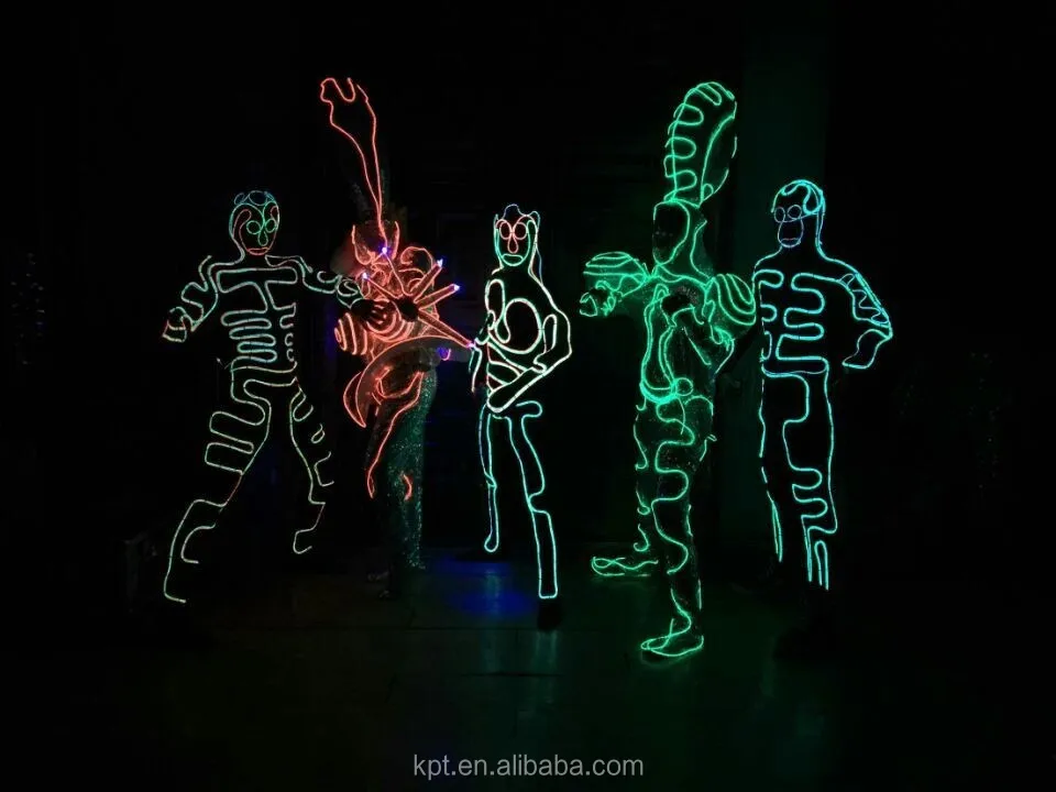 Легкий костюм EL WIRE, футболка, ткань, одежда, одежда