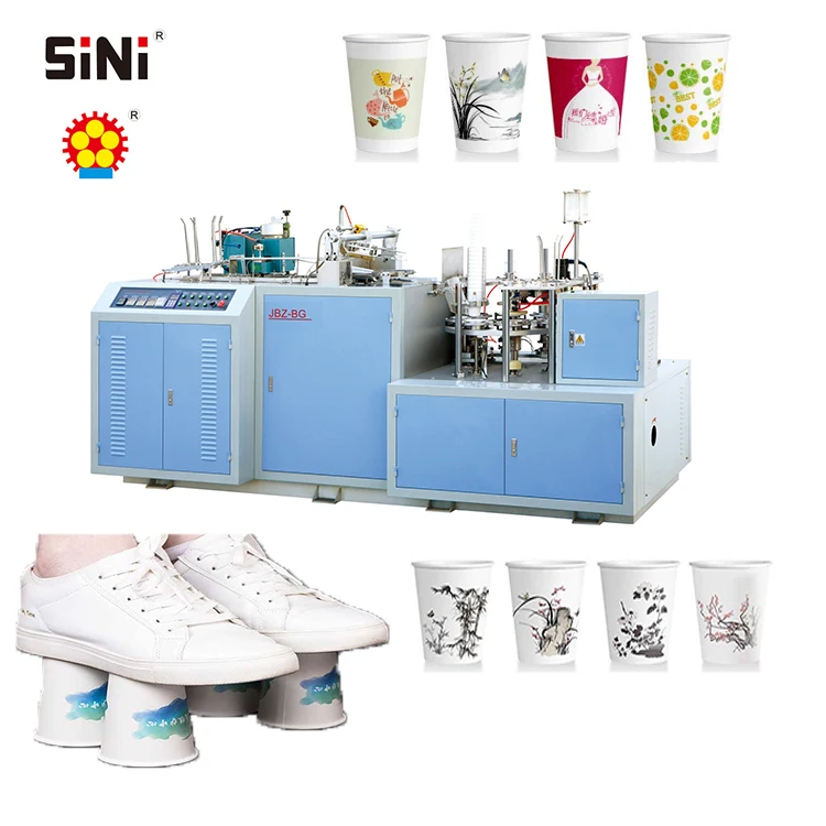 
SINI JBZ-BG Middle Speed Double Wall Paper Cup Sleeve Forming Machine 