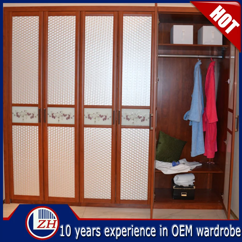 Luxury design almirah wardrobe with TV shelf on sale