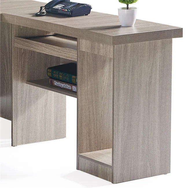 Modern computer desk target MDF/MFC chipboard luxury office furniture with side cabinet with drawer office counter table design