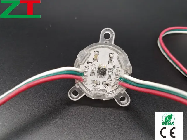 Уличный светильник RGB 30 мм IP65 12 В программируемый светодиодный пиксельный Точечный для строительства фасадов или развлекательных объектов