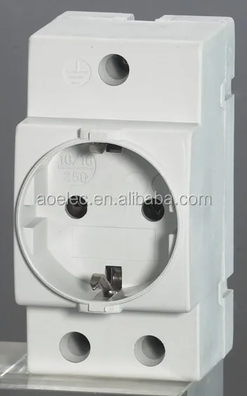 
AUS16 CE certificate Din Rail German Socket 