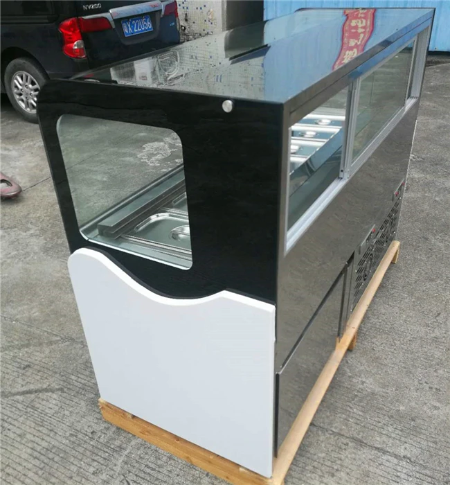 Newest design ice cream showcase 8 trays Ice Cream Showcase Gelato Display