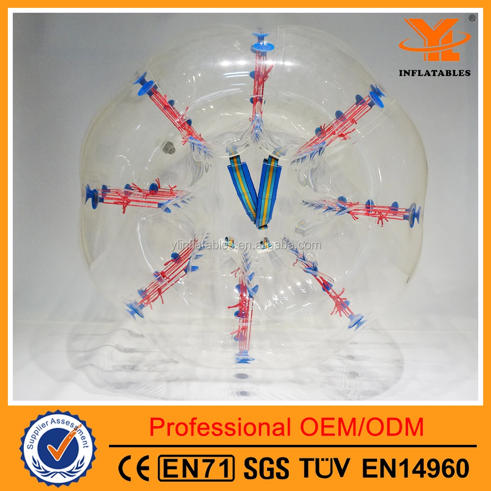 Inflatable Giant Human Bubble Ball, Funny Bubble Games for People, High Quality Plastic Inflatable Bubble Ball for sale