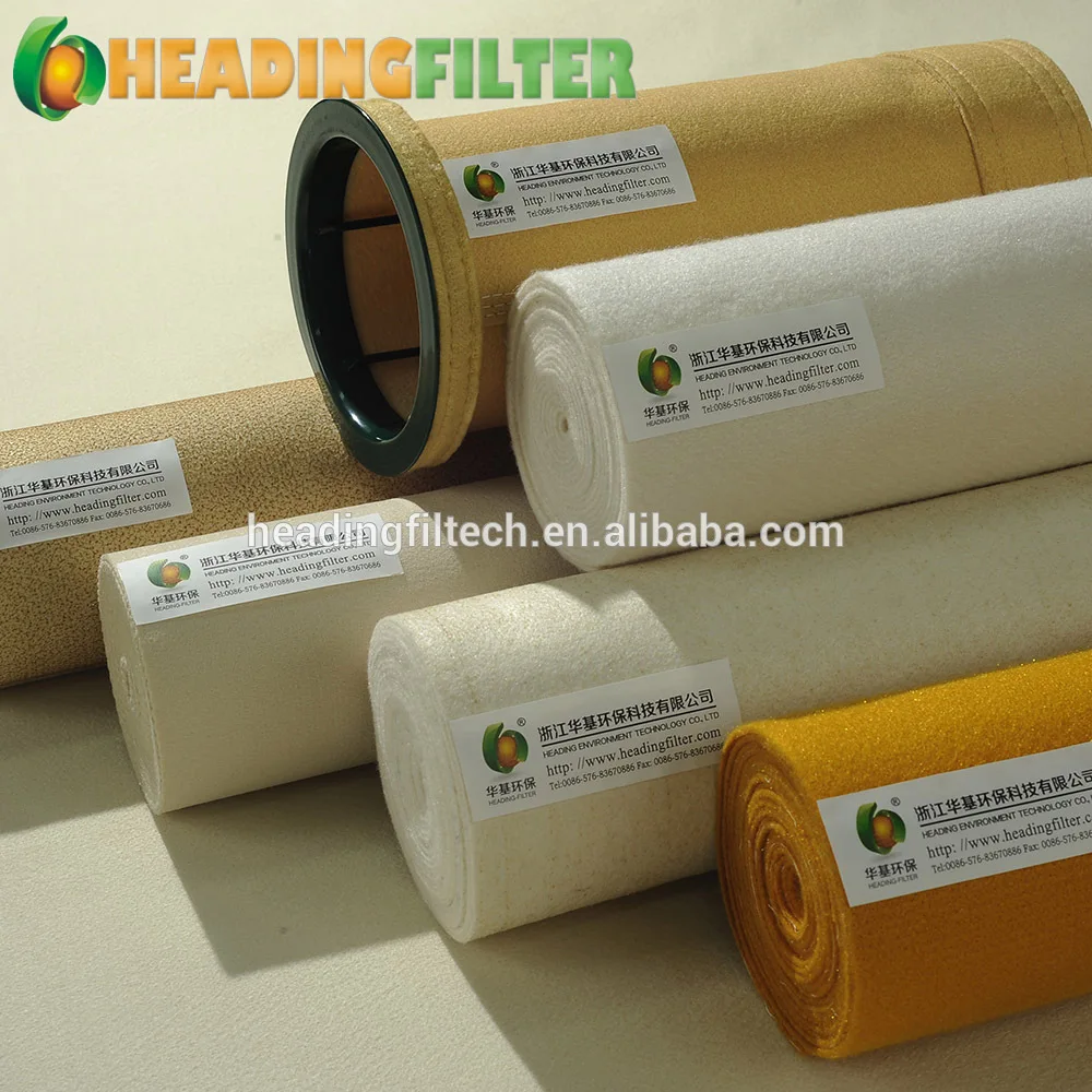 Non woven pps fabric needle punched non-woven filter cloth antiwear filled ptfe