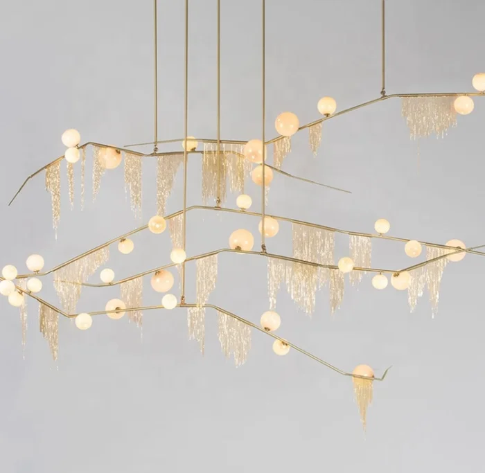 Роскошный современный светильник для гостиной уникальная мини-люстра с кисточкой подвесные светильники по индивидуальным спецификациям энергосберегающий свет