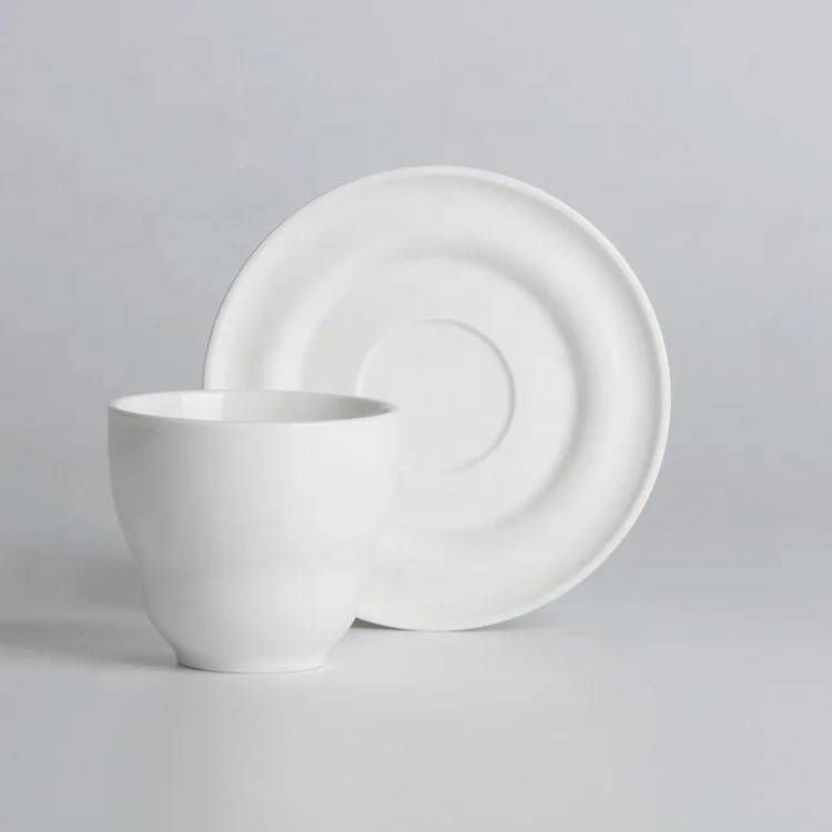 
Bulk unique design vintage plain no handle ceramic coffee tea cup sets 
