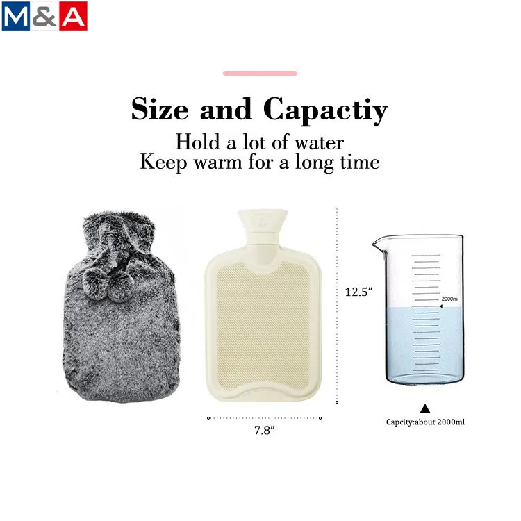 
Online shopping cute animal plush cover rubber hot water bag 